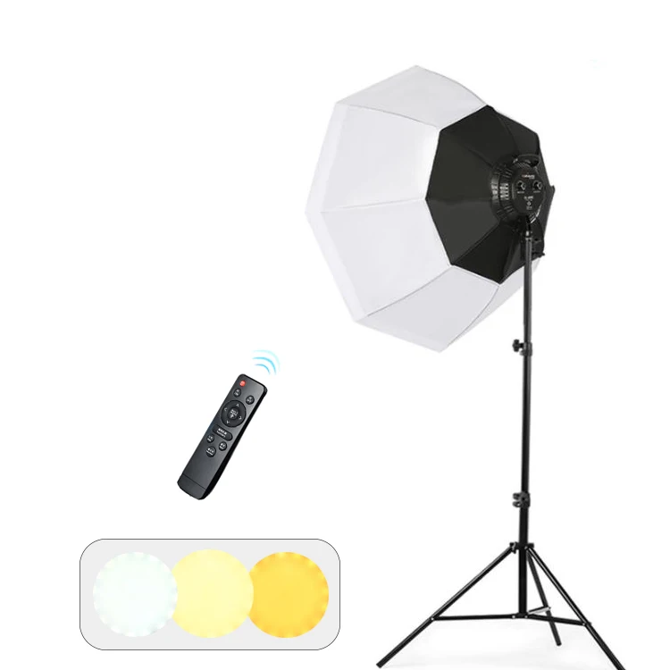 2700-5500K LED Soft Box for Photography Photographic Lighting Kit Video Light Softbox with 2M Light Stand