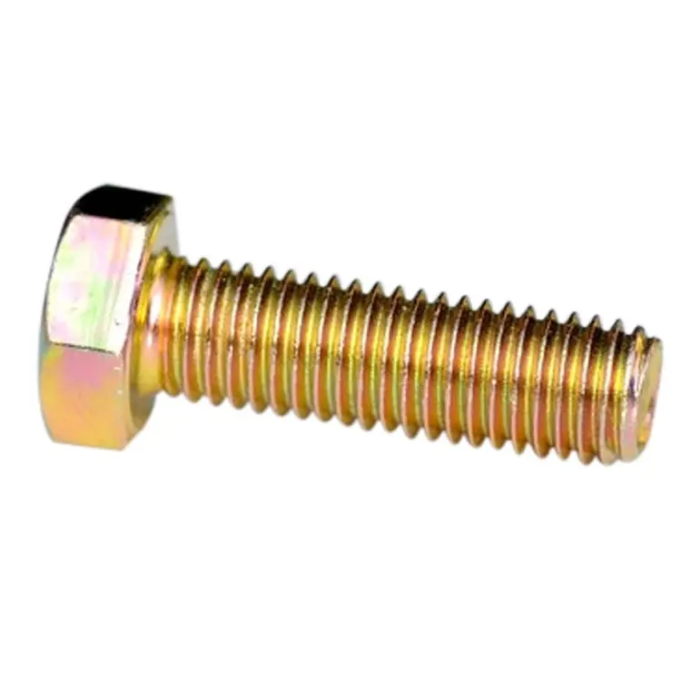 Wholesale Bolt  Yellow Zinc DIN933 / DIN931 High Strength M8 M10 M12 Hex Bolt