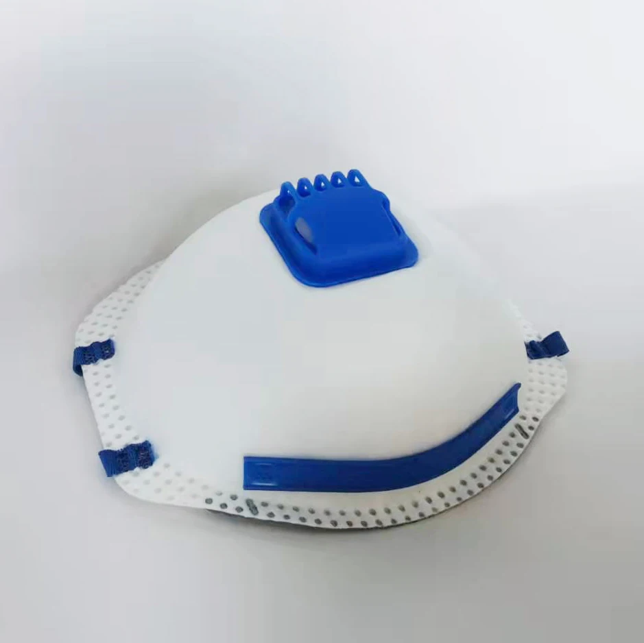 Factory OEM ffp2mask ce 3D disposable face mask with valve headband ffp2 mask for sanding polishing mining mask