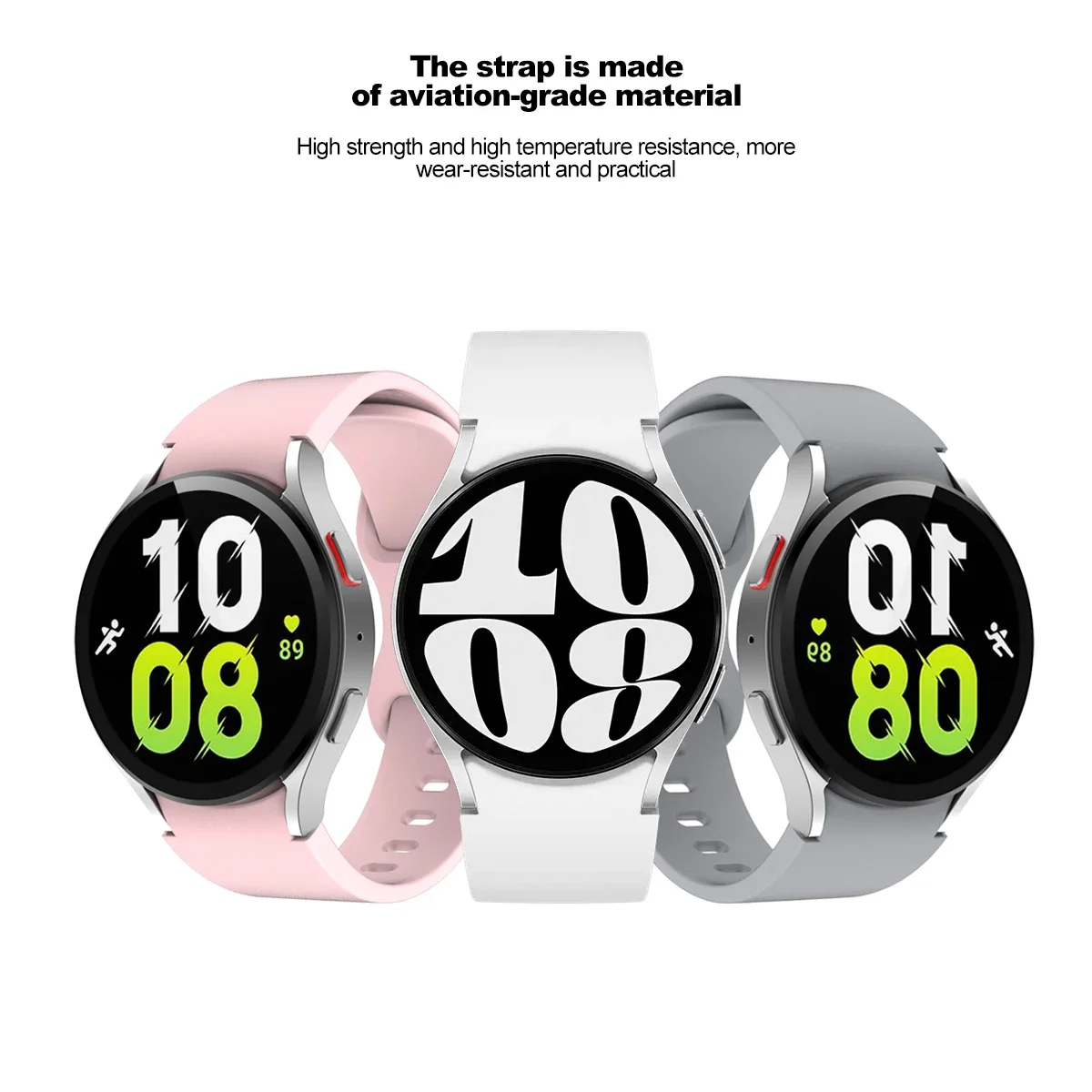 CAOWTAN No Gaps Sport Strap 5 Pro 45mm Bracelet for Samsung Watch Galaxy 6 5 4 44mm 40 43 47 42 46mm Classic  4 6 Silicone Bands
