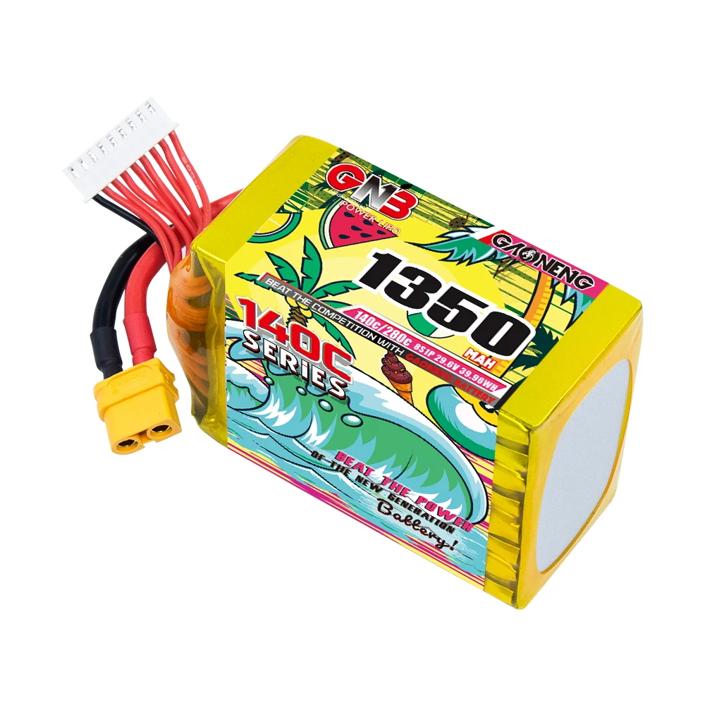 GAONENG GNB 1350 мАч 29 6 В 8S 140C XT60 LiPo аккумулятор высокопроизводительный RC хобби литий-полимерный мягкий пакет гоночный FPV квадроек