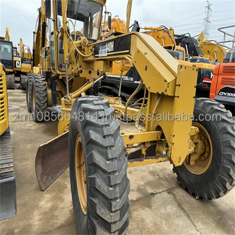 Used Motor grader 140H Original Caterpillar CAT 140H 140G 120G Motor Grader for Sale original painting