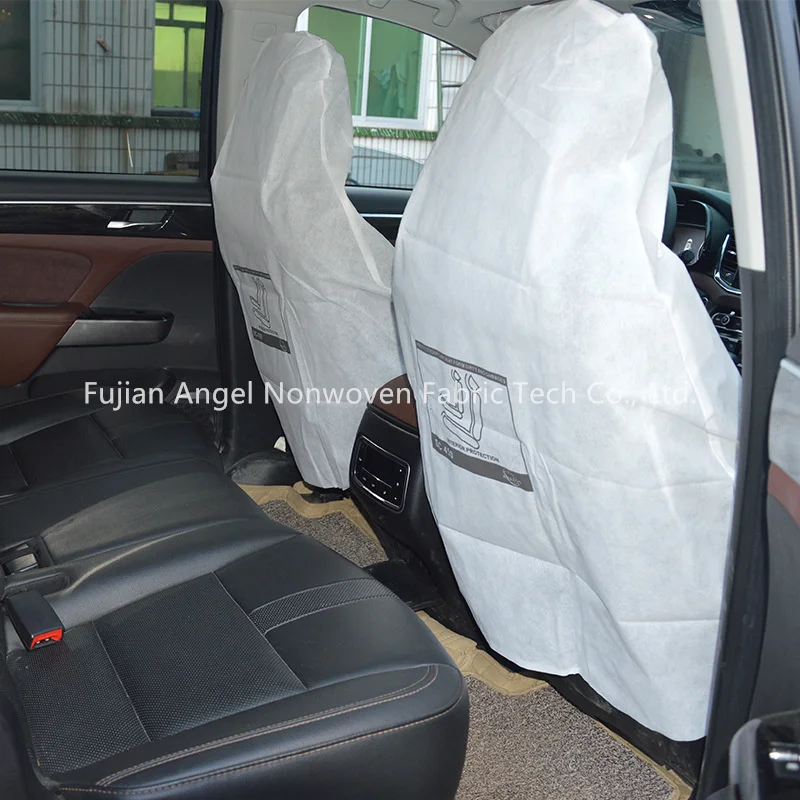 Wholesale Supplier Customized Logo Disposable Nonwoven Car Seat Covers Car Protective Cover Disposable Car Cover
