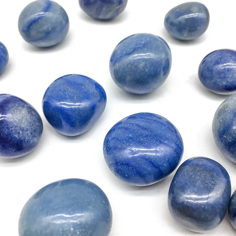 Wholesale Natural Stone Crystals Tumbled Stone Blue Aventurine Tumble Stone for Decoration