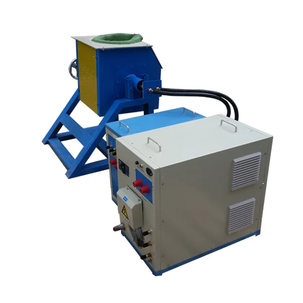 15KW Medium Frequency Induction Melting Smelting Furnace For Gold Aluminum