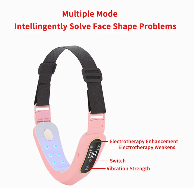 Hot Products EMS Vibration RF V Shape Face Lifting Skin Beauty Tools Device Facial Machine Face Massager Dropshipping Charger