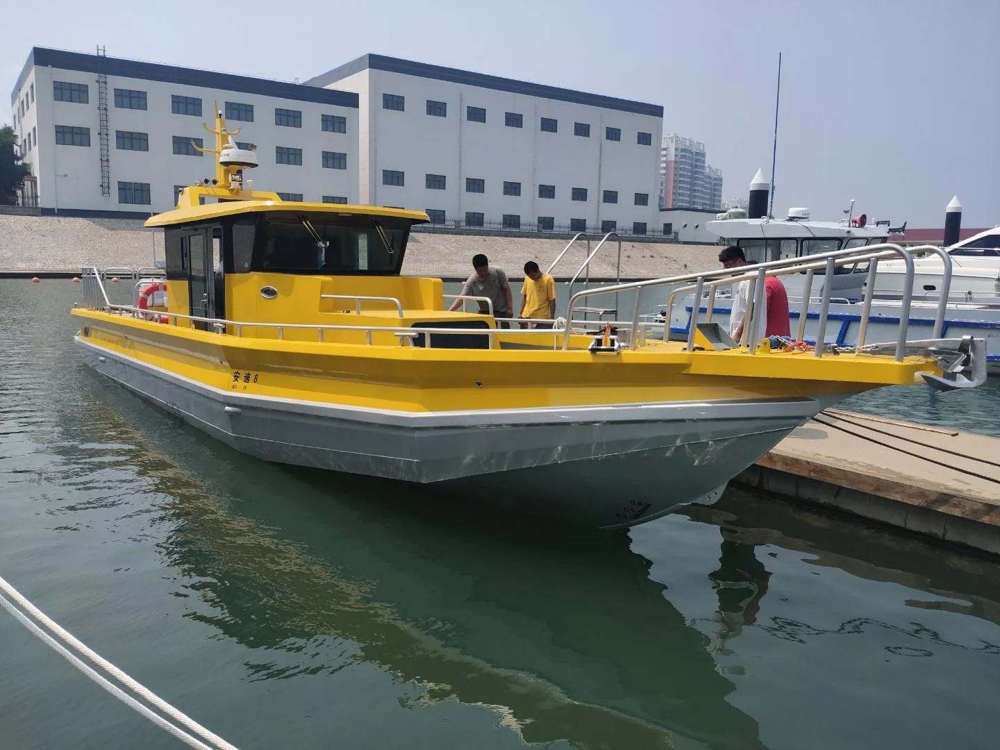 14m Chinese Factory Sport Yacht Aluminum Fishing Vessel Passenger Ship EVA Hull Material for Sale