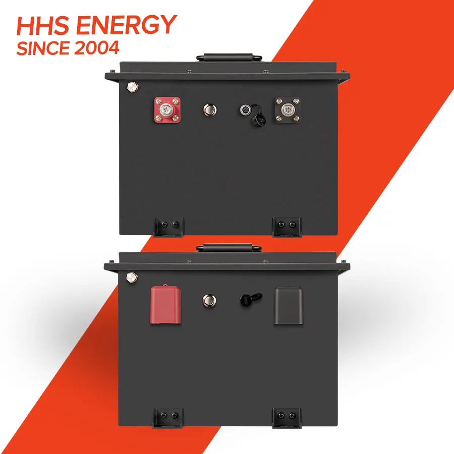 OEM ODM HHS golf cart LFP battery 38.4V 51.2v 72ah 105ah golf cart 100ah ip55 100ah 76.8v battery for golf carts