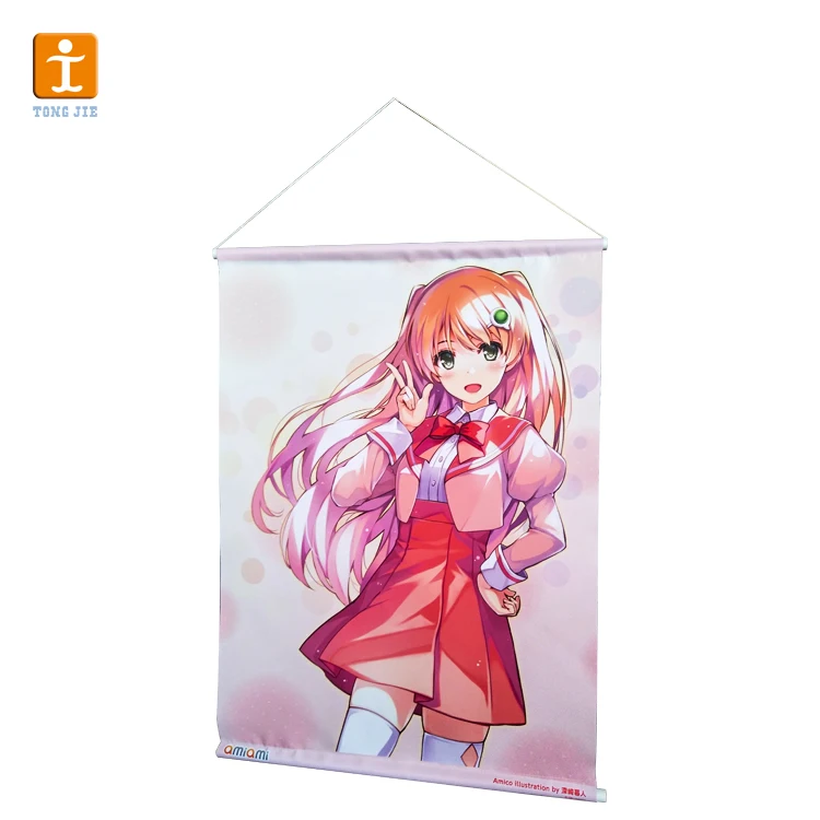 Indoor decoration fabric wall scroll poster Hanging tapestry manufacturer