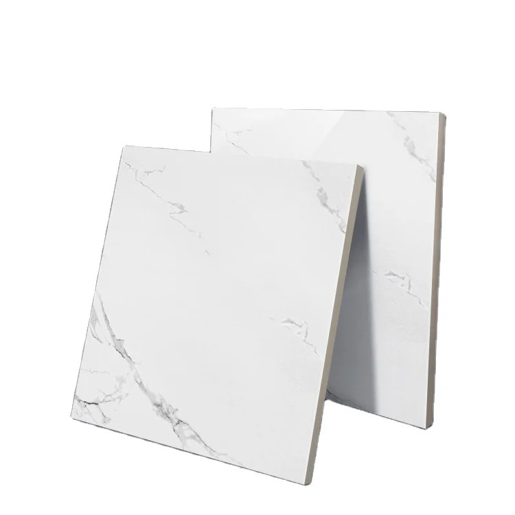 White carrara marble look porcelain tiles 800x800mm