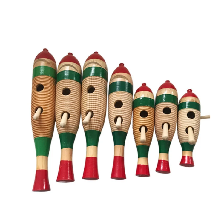 Sell well new type popular product 21cm wooden fish frog woody fish frog