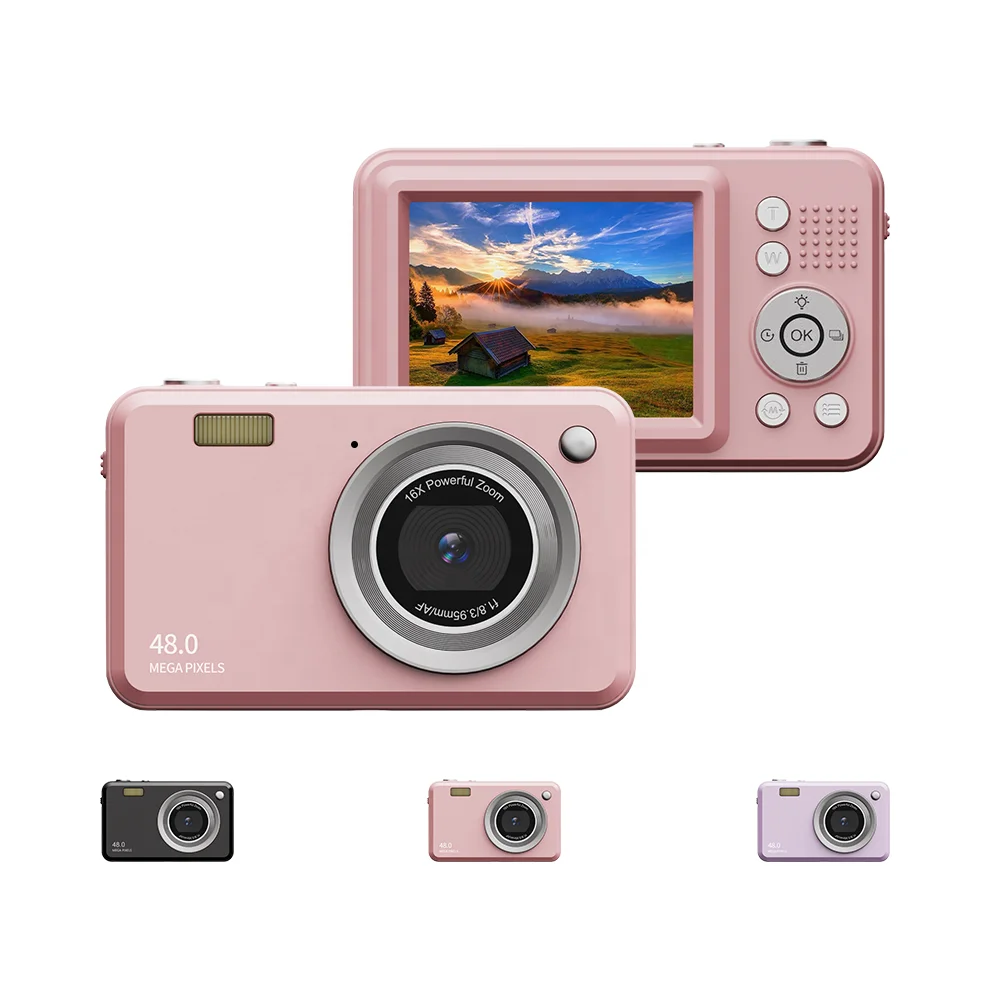 YMX CA07 CCD 48M USB Portable Imaging Gadget 4k Digital Compact Shoot Camera Appareil Photo DSLR for Teens Students Girls Women