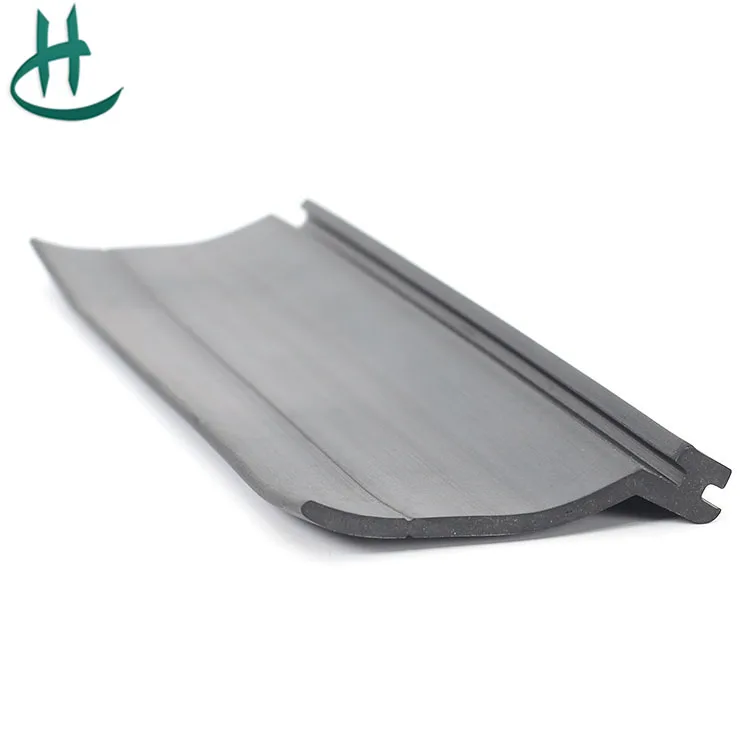 Rubber seal strip for guide rail for roller shutter doors seal