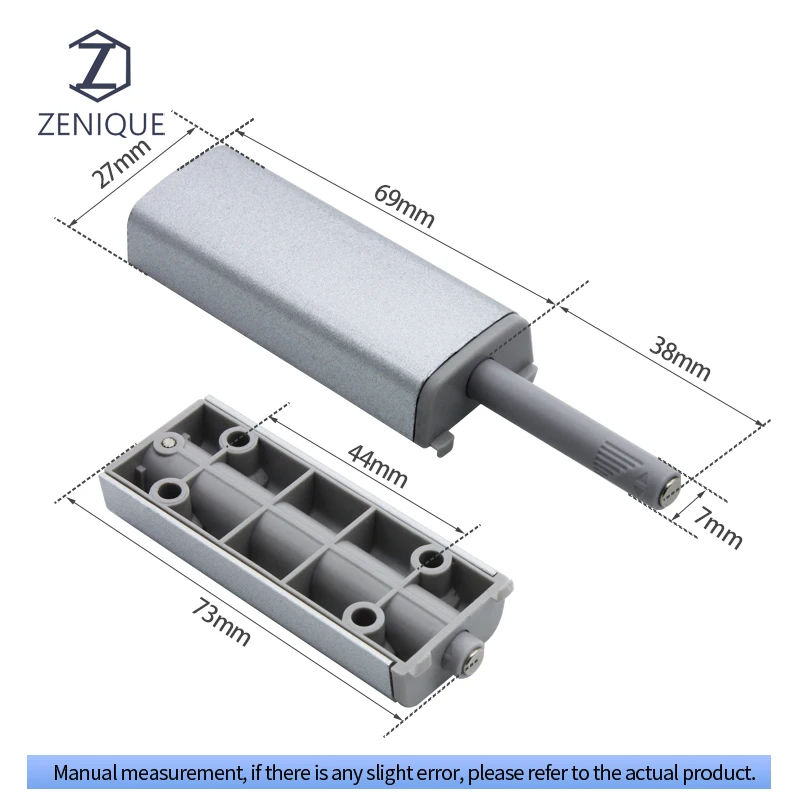 Top Quality Aluminum Magnetic Push to Open Door Latch Cabinet Push to Open System Touch Latch For Door Drawer
