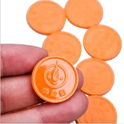 2020 eco-friendly Cheap custom printed  plastic masonic double-sided 3D embossed token coin