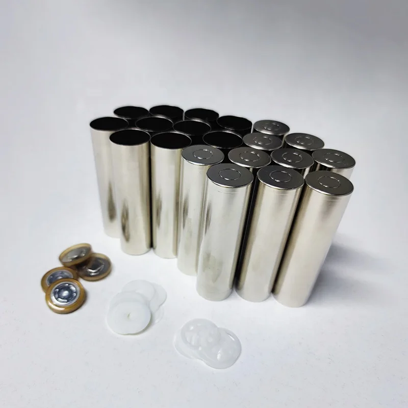18650 26650 21700 32650 Cylindrical Stainless Steel Battery Case with Anti-Explosive Cap and Insulation O-ring