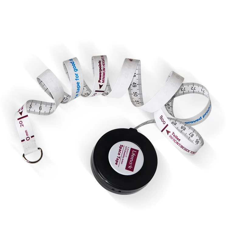 Wintape 80inch  200 Cm  Mini Round Measuring Tap Black Retractable Tape Measure Cinta Mtrica Body Measuring Tape