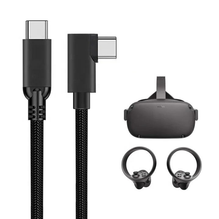  USB C Удлиненный прямой Type-C до 90 градусов 3 1 Gen 2 кабель для быстрой зарядки 10 Гбит/с передачи данных Quest VR for