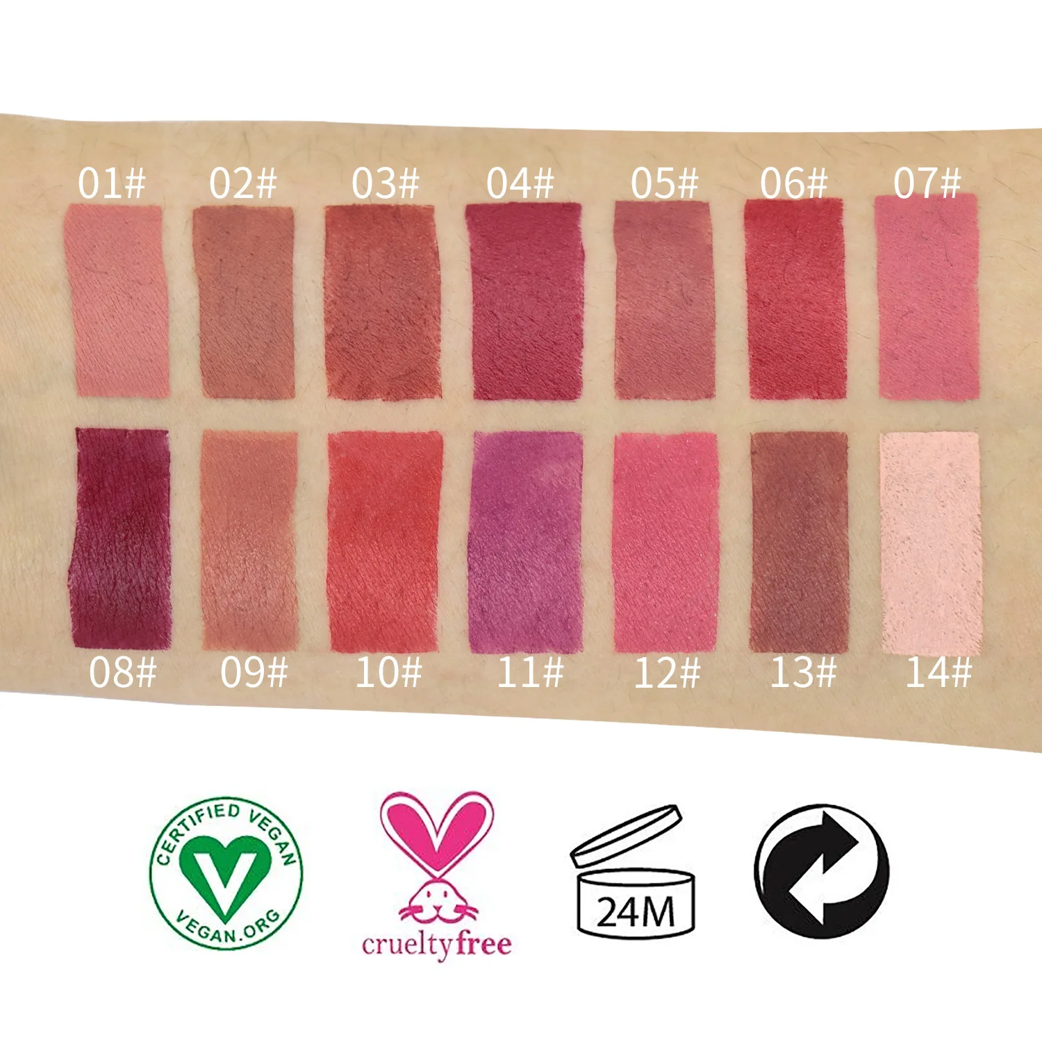 Nude colors Long Lasting Matte lipstick Velvet matte lip stick Silky waterproof private label matte lipstick