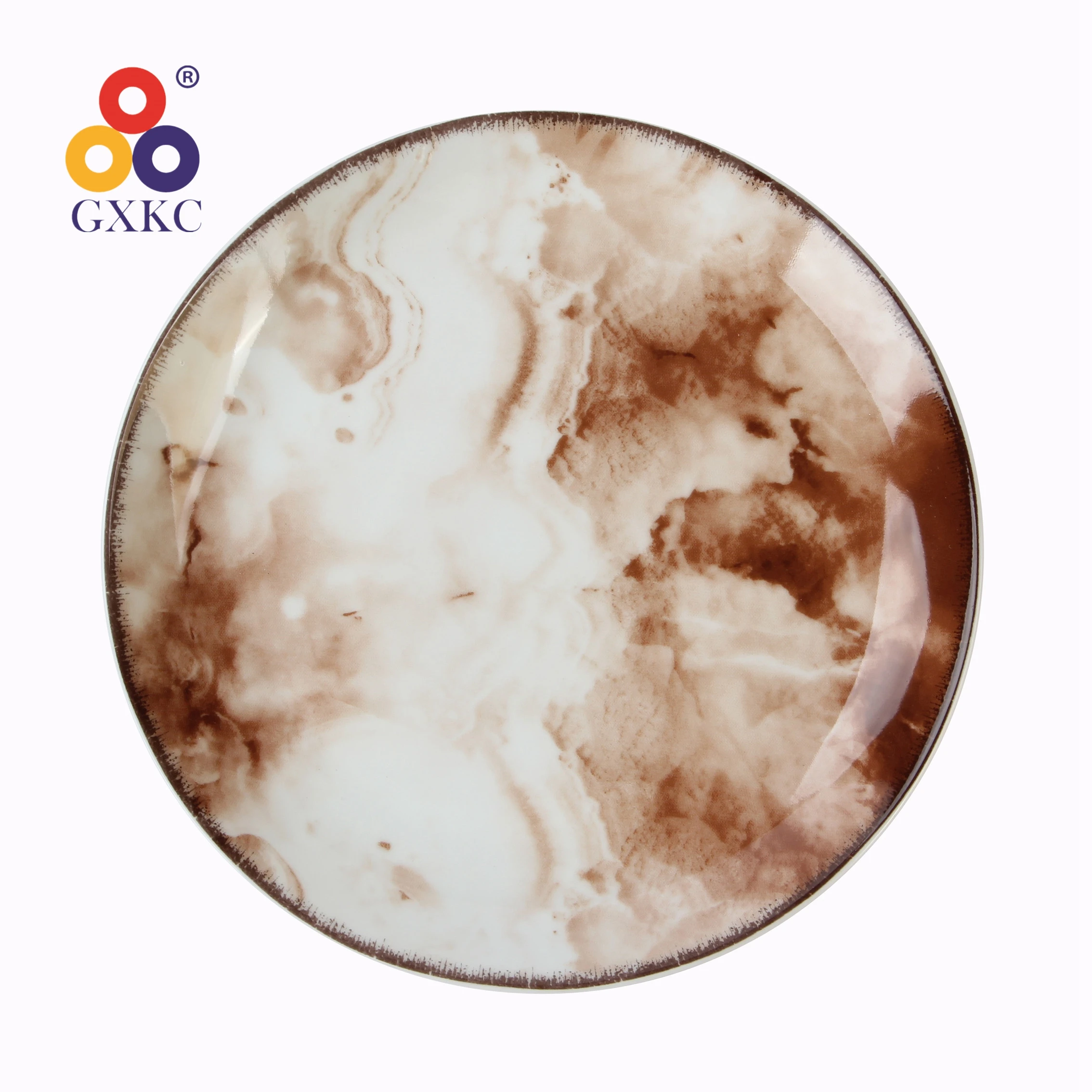 Factory Direct  New Bone China Ceramic Dinnerware Dinning Plate Bowl Mug Marbling Dinner Set Fine Porcelain