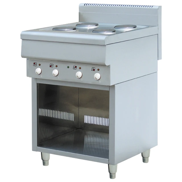 Cooking Equipment 600 Serials Commercial Stainless Steel Electric Hot Plate Cooker With Cabinet BN600-E603C