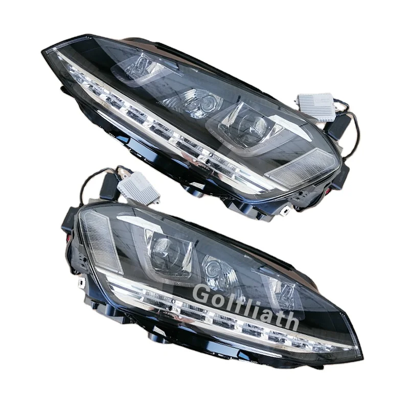 Golf7 от 14 до 20 см фаре 7 5 установка GTI двойной u ксеноновые светодиодные дневные ходовые огни высокой автоматическая Настройка