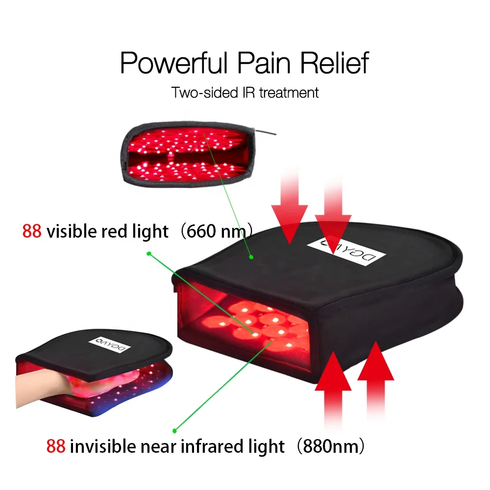 DGYAO Home beauty devices Wearable hand muscle pain relief treatment Red Light gloves