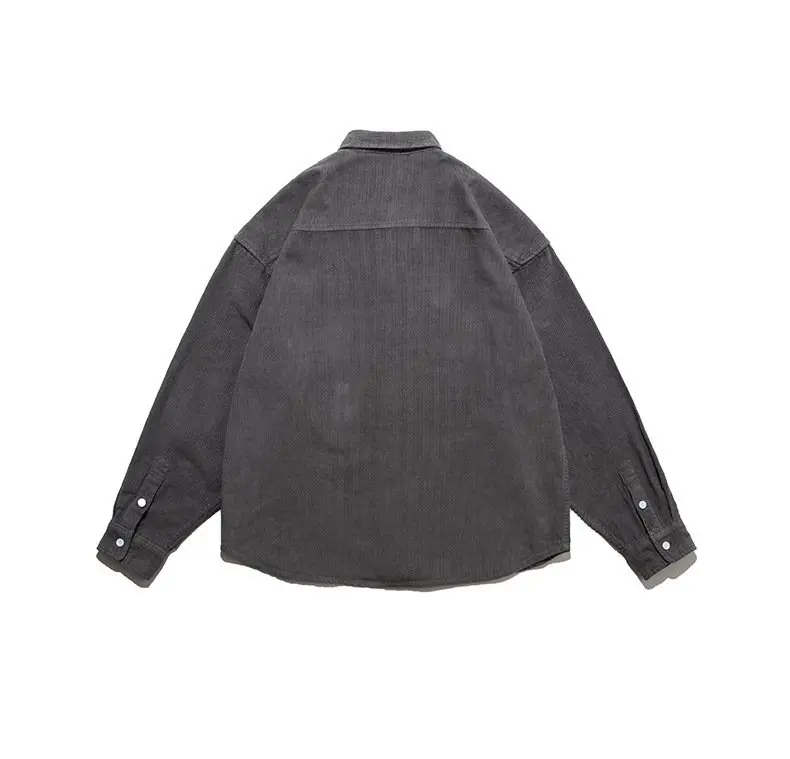 Custom design 100% cotton vintage long sleeve Corduroy mens casual shirt