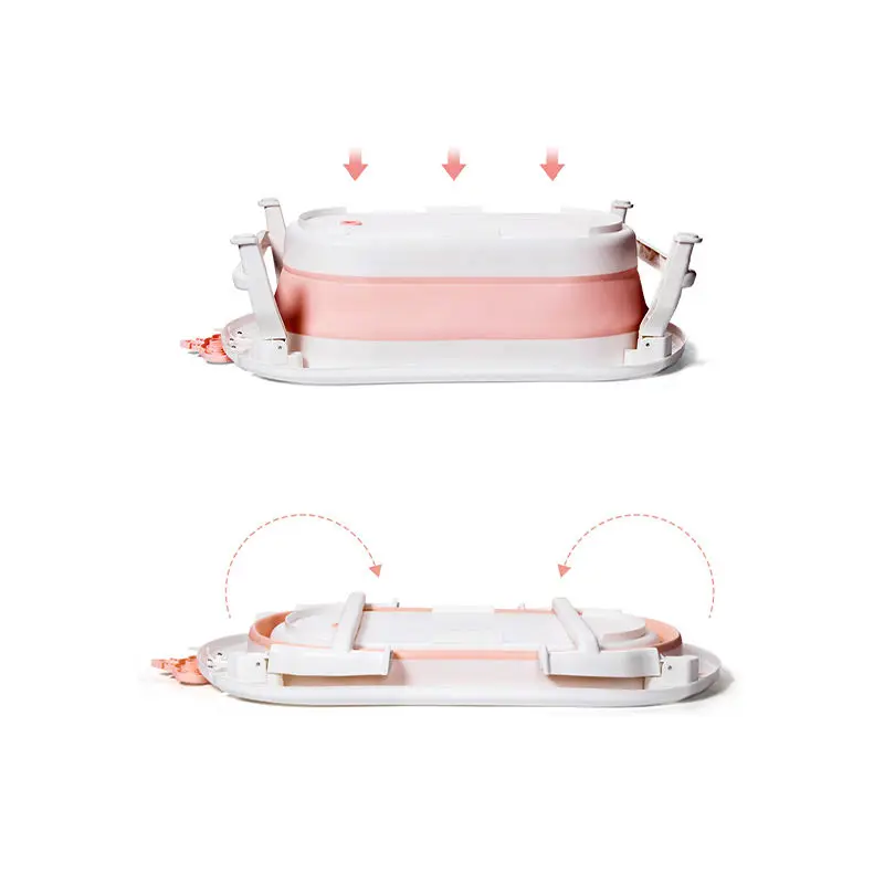 Hot-sale Folding Cute Plastic Bathtub Portable Bathroom  Baby Bath Tub