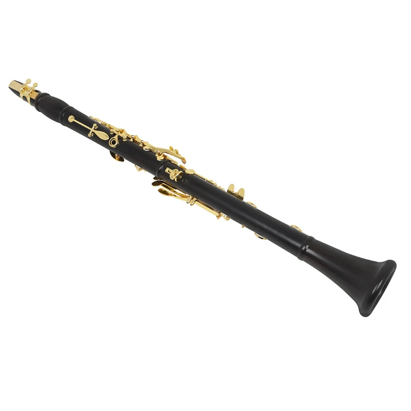 High-grade ebony clarinet Black gold key B-flat clarinet for adult beginners