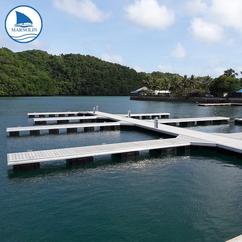 Floating pontoons dock yacht marina jetty pontoon