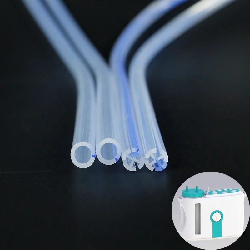 Silicone tube blue x-ray imaging line silicone tube for drainage device Cross drainage silicone tube