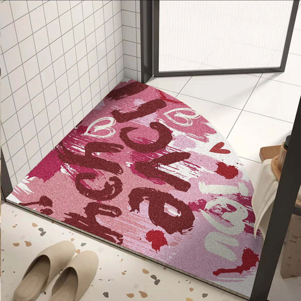 High Quality LOVE Series Anti Slip Backing Mat 8mm Thickness Pvc Mat Floor Mat For Home Entrance