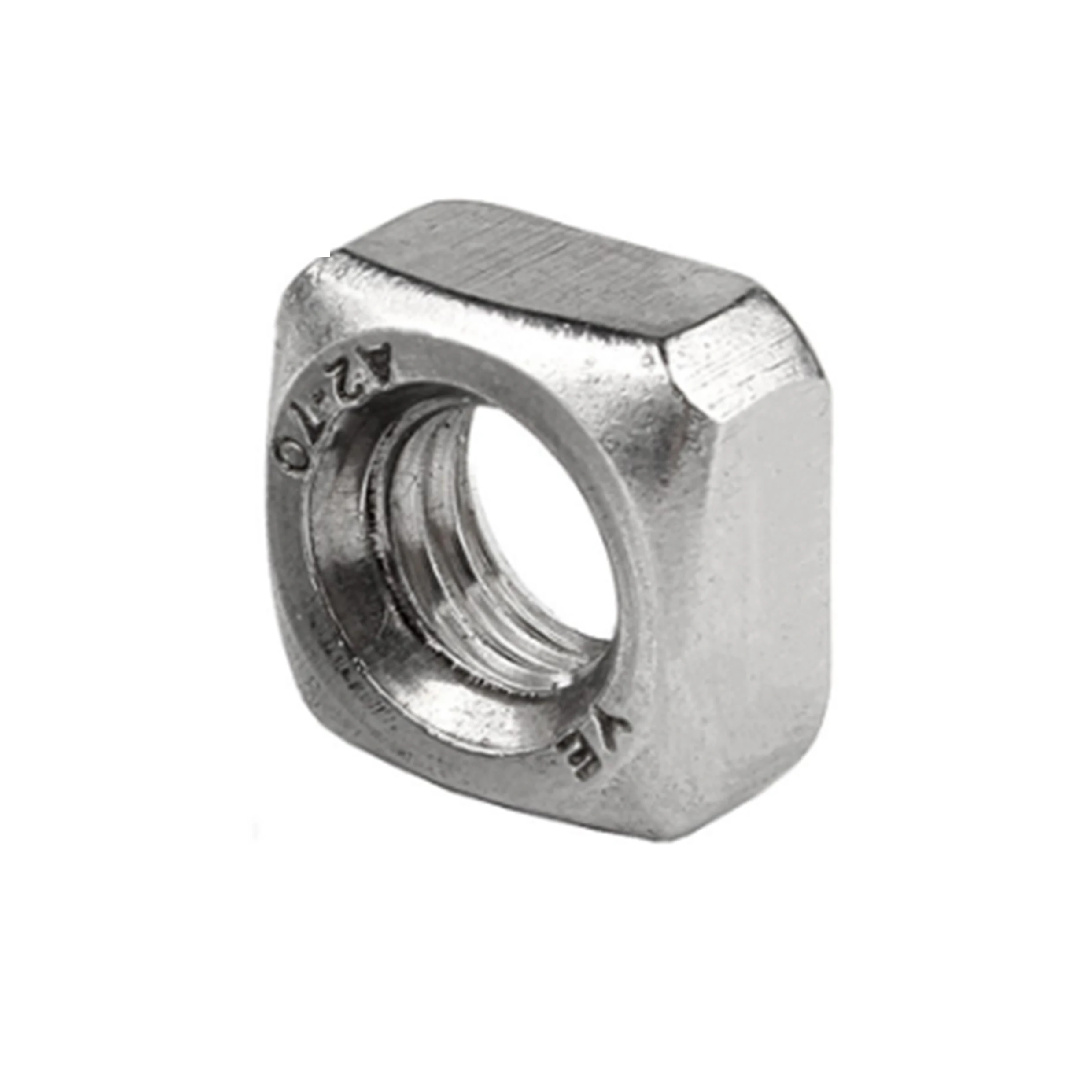 Factory Stock M8 DIN 557 DIN562 Custom Stainless Steel Square Thin Nut
