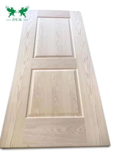 High Quality 2.5-4.5mm Natural Red Oak veener HDF/MDF door skin with best price