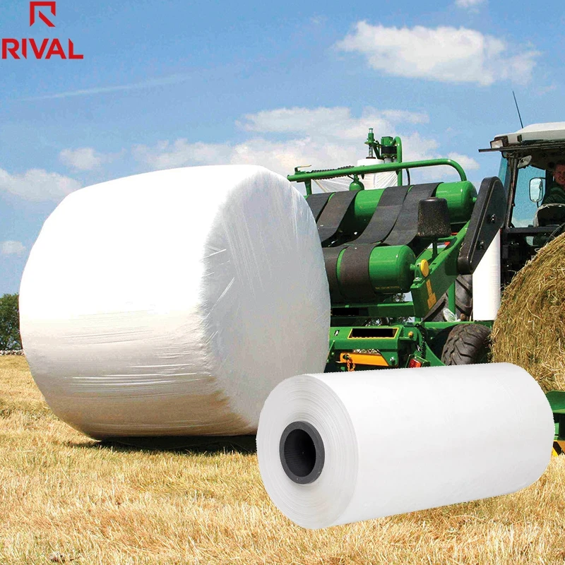 
2020 Easy to use white color plastic grass pack silage stretch wrap film manufacturers  (1600137345220)