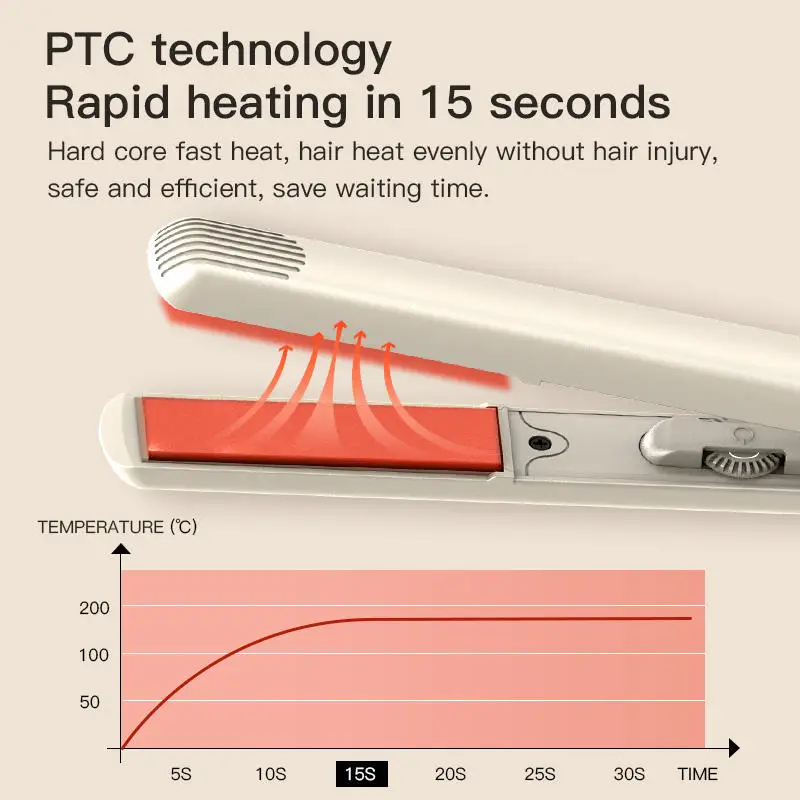 Bidisco Portable Professional Electronic Bling Flat Iron Crystal Diamond 2 In 1 Negative Lon Curler Hair Straightener