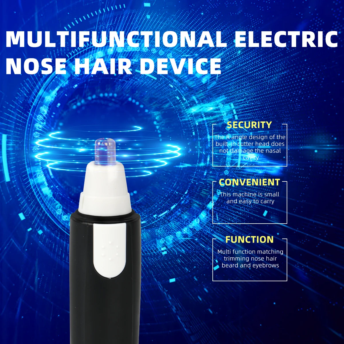 Лидер продаж Amazon, высокое качество, низкие цены, беспроводной электрический триммер для удаления волос в ушах и носу для мужчин
