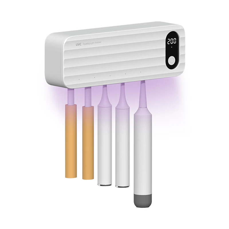 New Toothbrush Sterilizer Wall Mounted Portable Toothbrush Holder With Fan Dryer Nice for Family