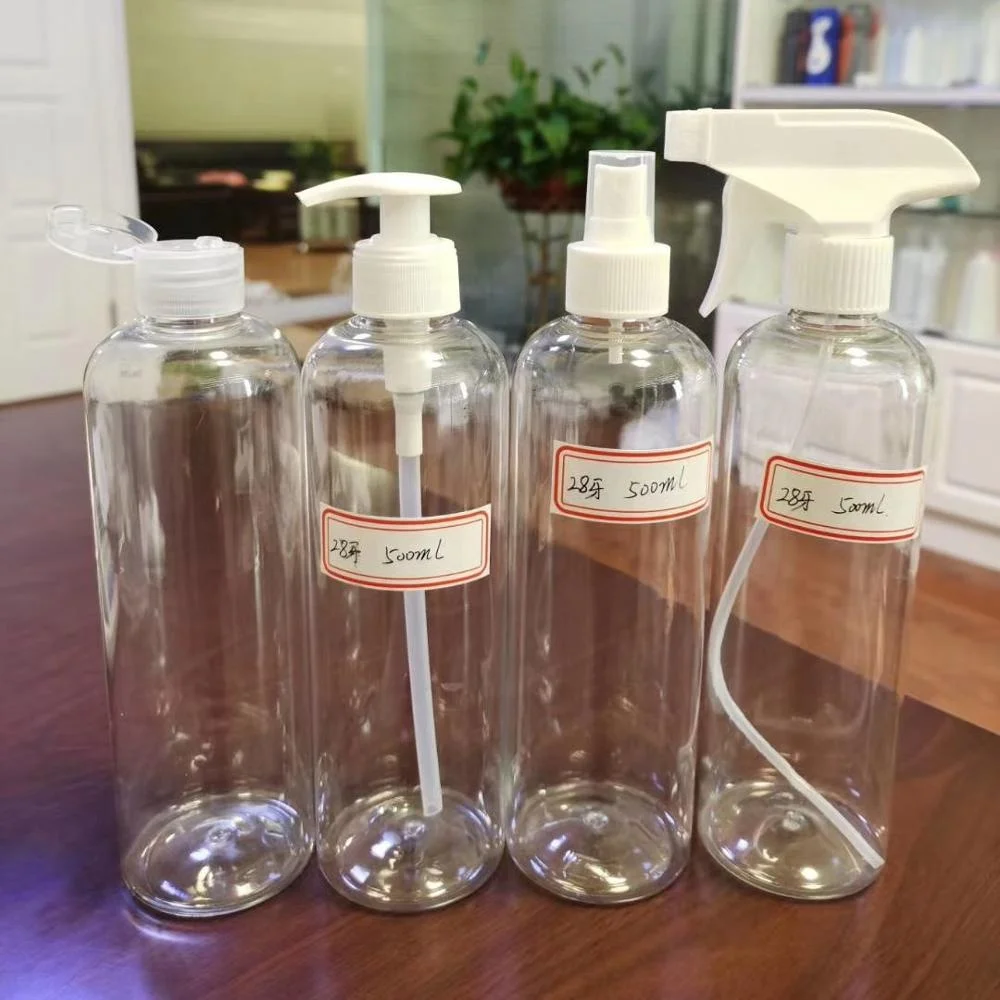 250 500 1000ml china suppliers household dish washing liquid soap detergent packaging products clear PET empty plastic bottles