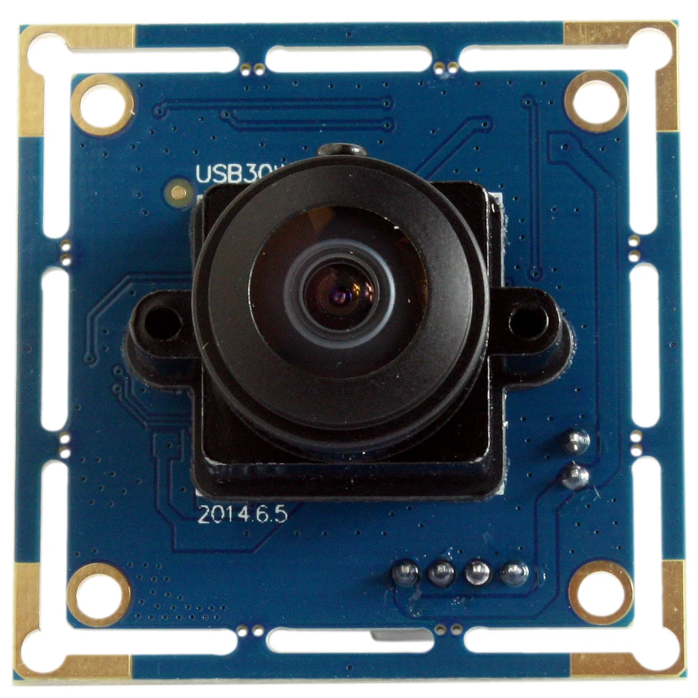 ELP Free driver  VGA OV7725 cmos sensor 170 degree fisheye wide angle usb board camera module for KIOSK ELP-USB30W04MT-L170