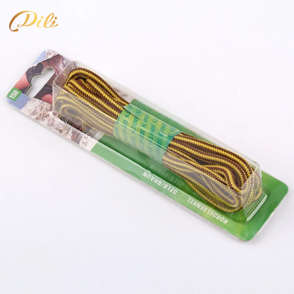 Amazon Hotsale Custom Packaging 5mm Round Polyester Shoelace Round Shoe laces High Quality Replacement Shoelaces
