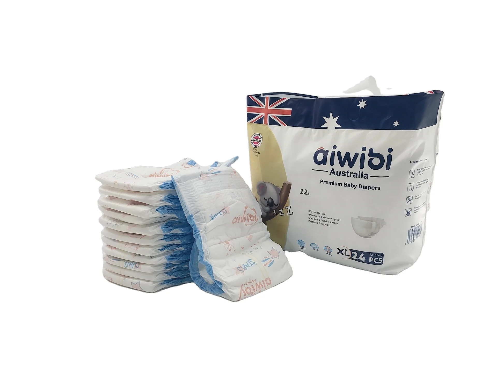AIWIBI brand Diapers Nappies For Baby Produced By Advanced dipper baby diapers Making Machine AWB03