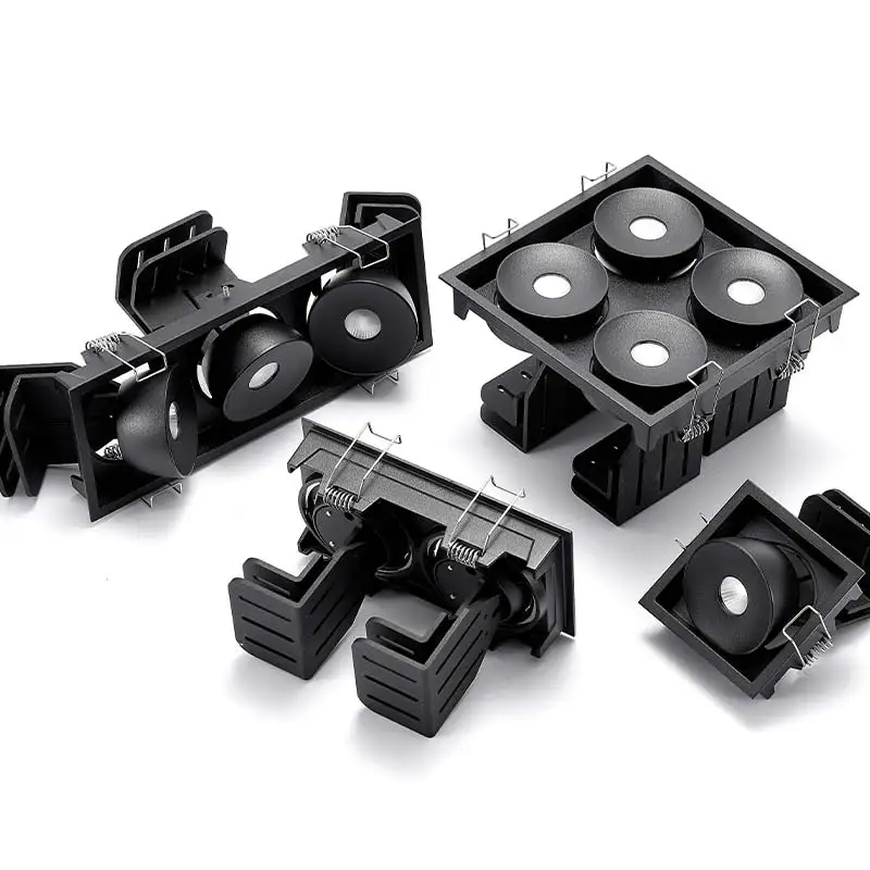 New arrival macaron ceiling LED light 40w four heads COB LED Adjustable downlight CCT 3000k two head living room spotlights lamp