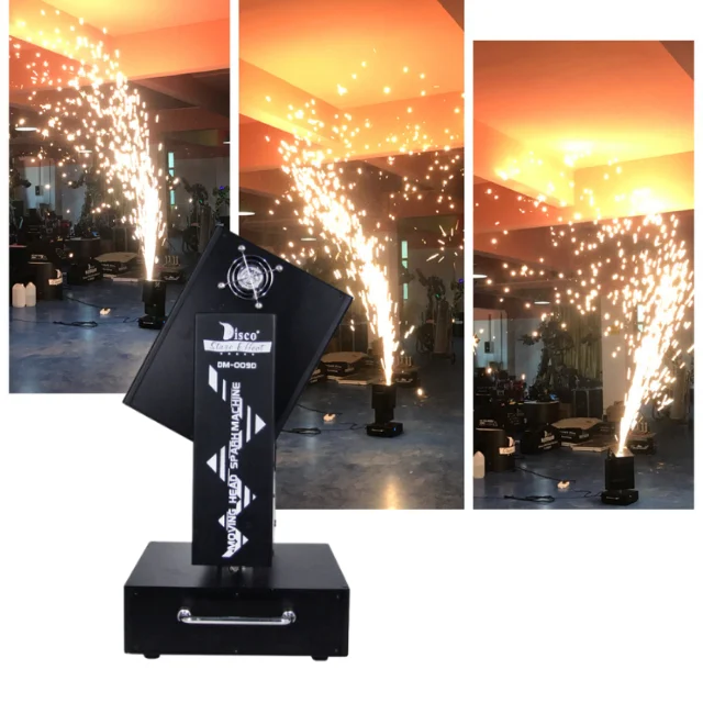 Best seller dmx wireless  wave moving head cold spark fireworks machine with flight case