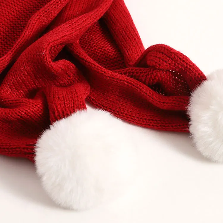 2021 New theme high quality Christmas scarf Wholesale Fashion gift Scarf 100% acrylic Santa Claus scarf