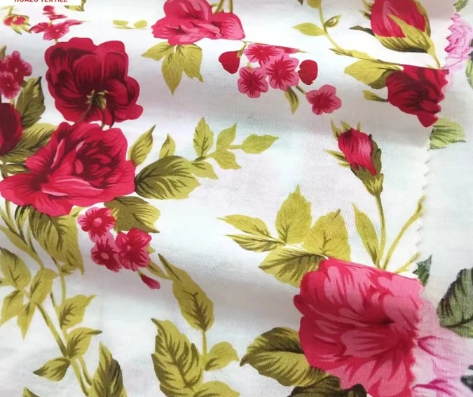 100% Cotton Poplin Printed Woven Fabric    for dress  Combed Fabric for Children Kids Baby Clothing
