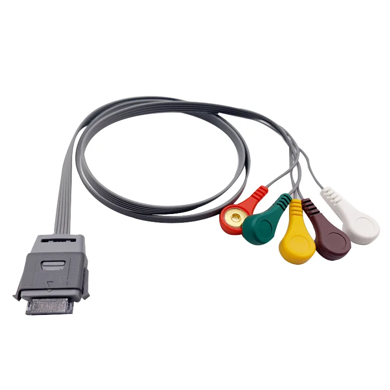 
medical Din 1.5mm connector gold or silver plated chloride electrode cup EEG electrode colorful cable lead wire 