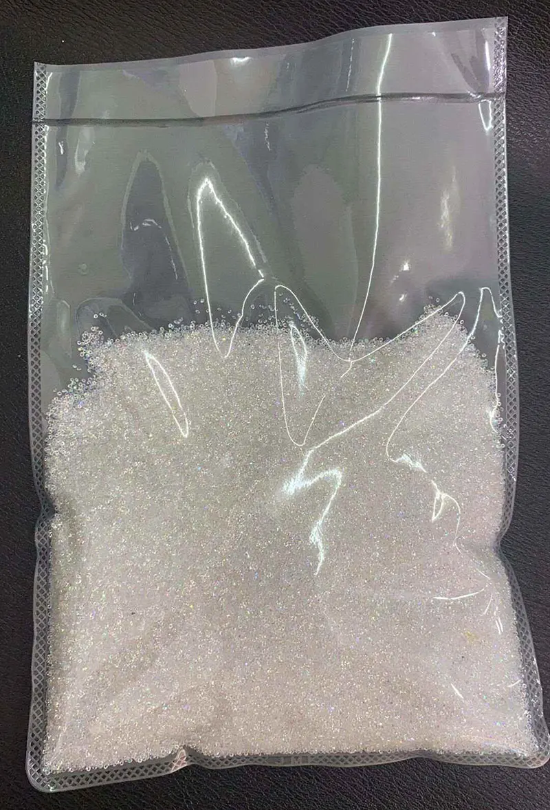 JUNAO 1.0mm 1.2mm Pointback Dust Crystal Strass Glitter Mini Transparent AB Glass Pixie Rhinestones For DIY Nail