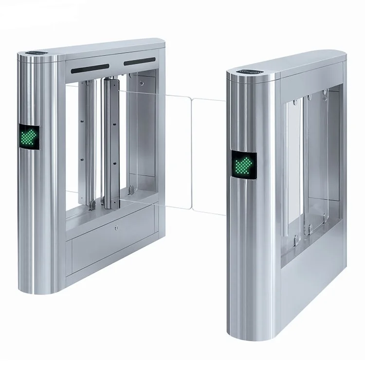 Hot Retractable Biometric Flap Gate Barrier Turnstile For Entry Access Control System